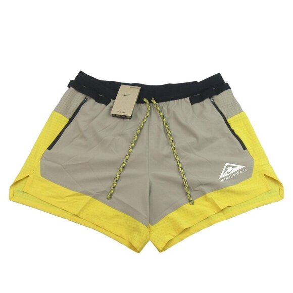 Nike Other - Nike Flex Stride Trail Running Shorts Mens Sz Medium Yellow Khaki NEW